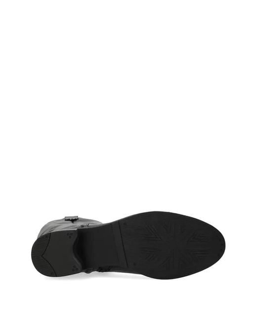 Mexx Black Block Heel Knee-High Boots