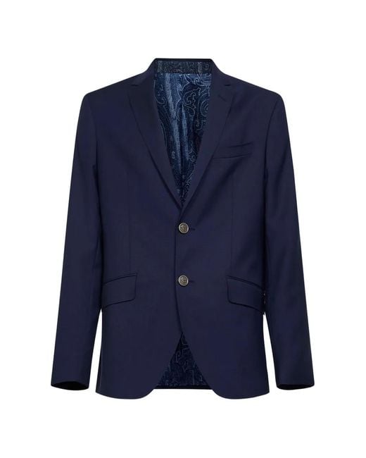 Blazer À Simple Boutonnage Etro pour homme en coloris Blue