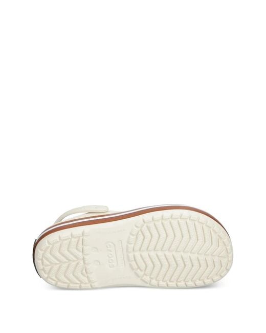 CROCSTM White Crocband Perforated Logo-Patch Clogs