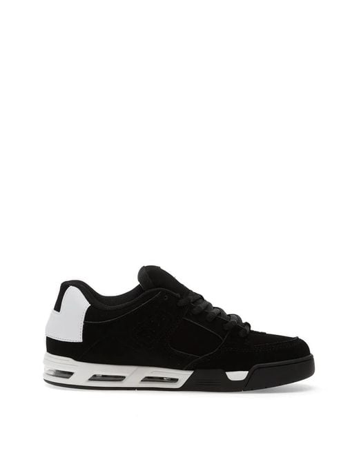 DC Shoes Black Command Panelled Sneakers for men