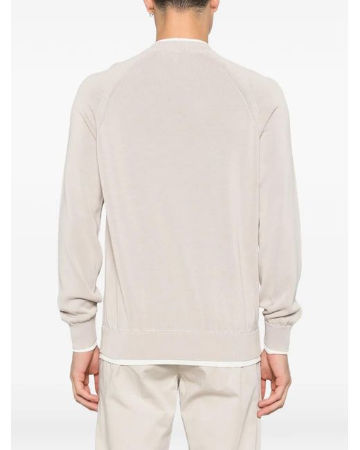 Eleventy White Layered-Effect T-Shirt for men
