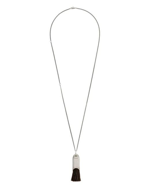 Lemaire White Personal Brush Necklace