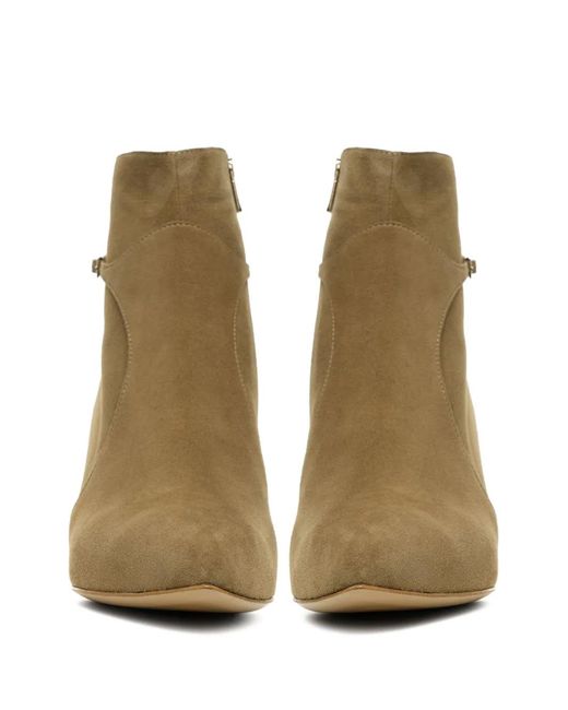 Ginissima Brown 65Mm Buckle-Embellishment Ankle Boots