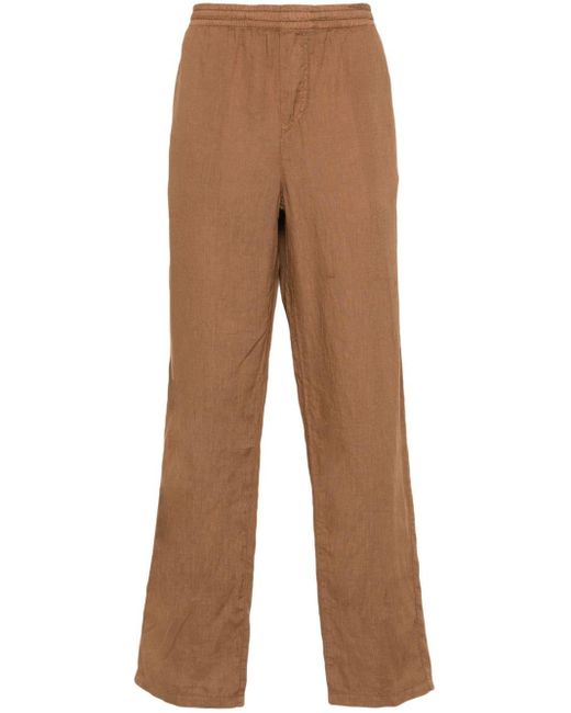 Pantalon droit en lin Aspesi pour homme en coloris Brown