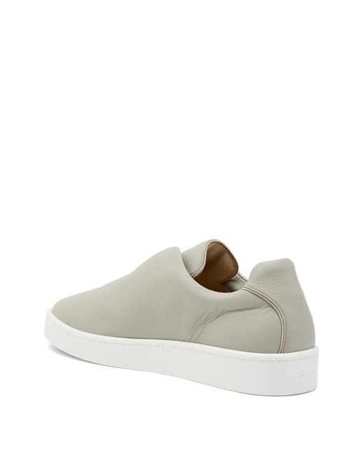 Aurélien White Aur3 Slip-On Sneakers for men
