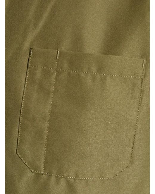 Samsøe & Samsøe Green Sarobin Z Chest-Pocket Contrastong-Collar Jacket for men