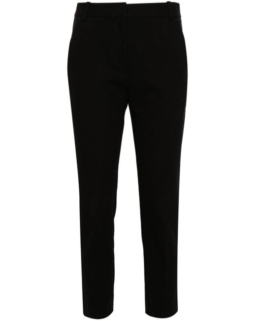 Pantalon fuselé à coupe courte Pinko en coloris Black