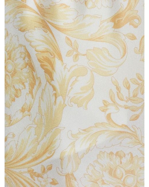 Versace Natural Floral-Patterned Trousers