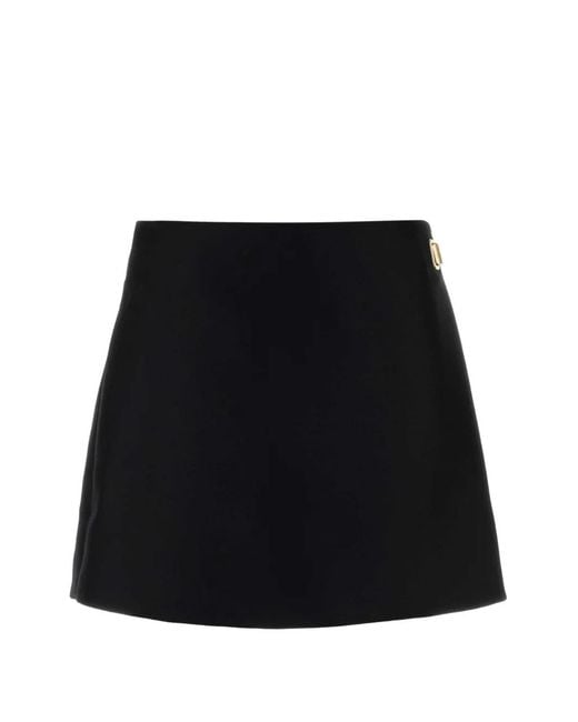 Balenciaga Black A-Line Mini Skorts