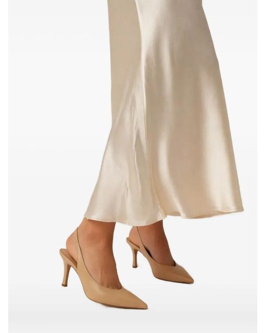 Poche Paris Natural Pointed-Toe Mules