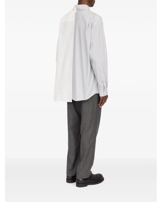 MM6 by Maison Margiela White Cotton Poplin Shirt for men