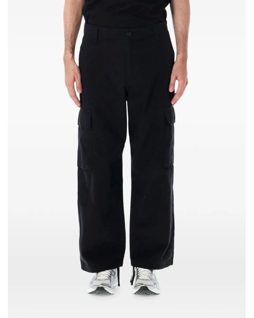 Carhartt Black Kade Logo-Patch Cargo Pants for men