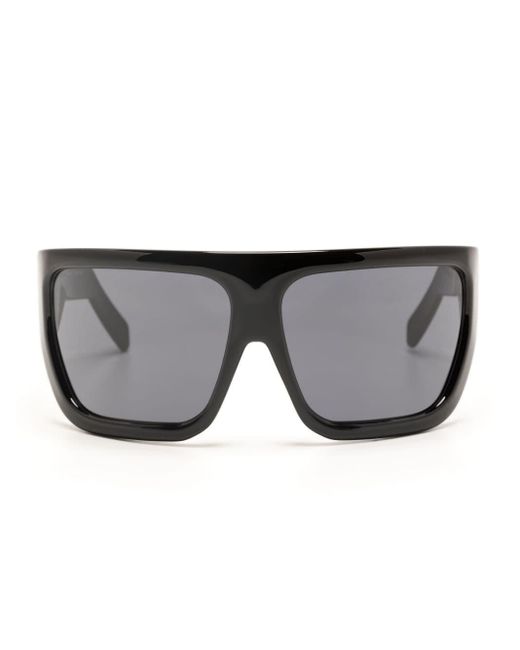 Rick Owens Gray Davis Wraparound-frame Sunglasses - Unisex - Nylon/polyamide
