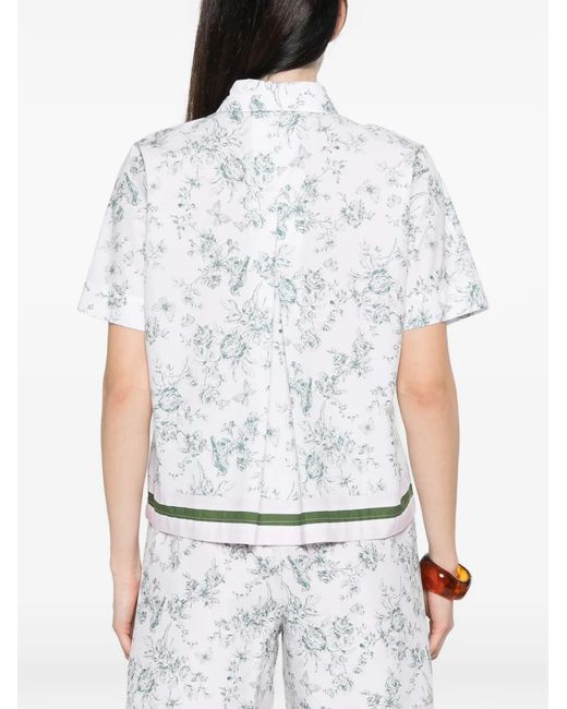 Robert Friedman White Floral Shirt