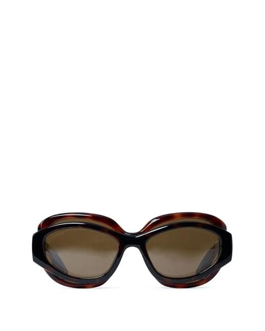 Balenciaga Black Superbusy Layered Sunglasses
