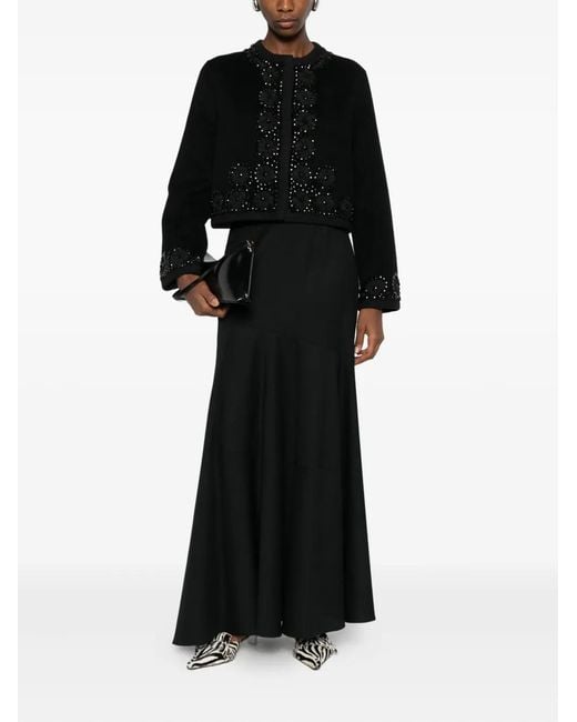 P.A.R.O.S.H. Black Bead-Embellished Jacket
