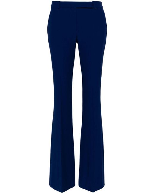 Pantalon évasé à taille basse Alexander McQueen en coloris Blue