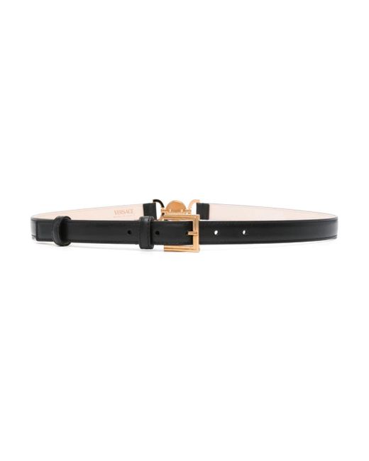 Versace Medusa leather belt - White