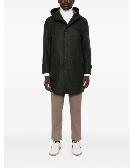 Fay Gray Patch-Pocket Single-Breasted Coat for men