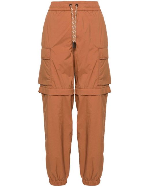 Pantalon cargo à patch logo 3 MONCLER GRENOBLE en coloris Orange