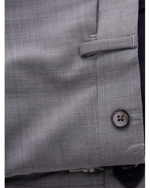 L.b.m. 1911 Gray Button-Fastening Wool Suit for men