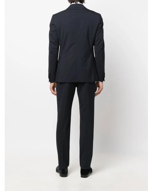 Lardini Blue Single-Breasted Two-Piece Suit for men