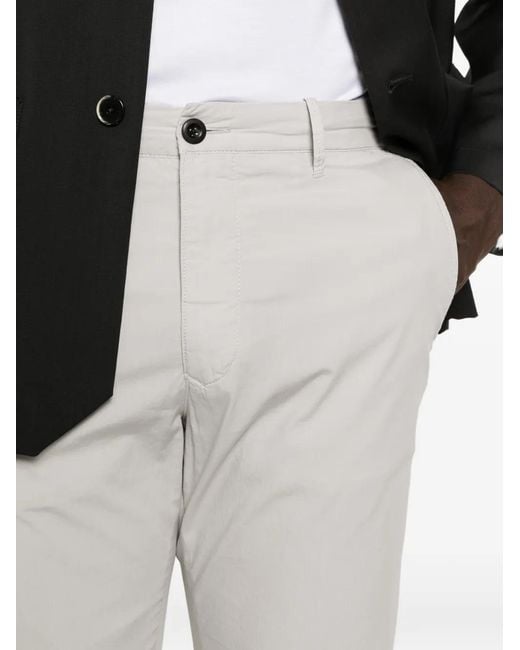 Incotex White Button-Fastening Trousers for men