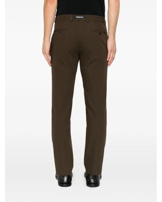 Karl Lagerfeld Gray Logo-Patch Trousers for men
