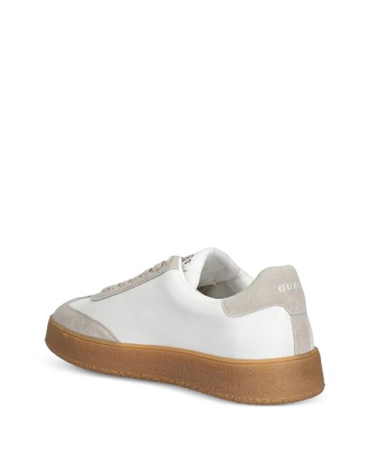 Guess White Wiman Leather Sneakers for men