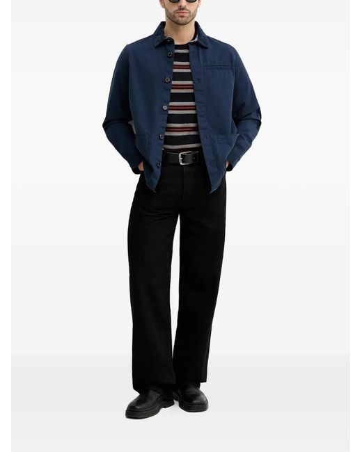 Barbour Black Sandwick Striped T-Shirt for men