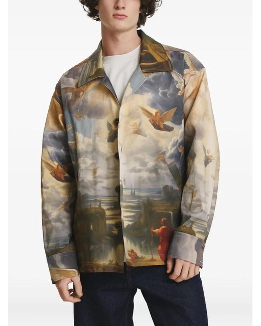 IRINA VOINEA Gray Judgement Day Overshirt for men