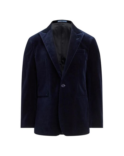 Polo Ralph Lauren Blue Fairbanks Velvet Blazer for men
