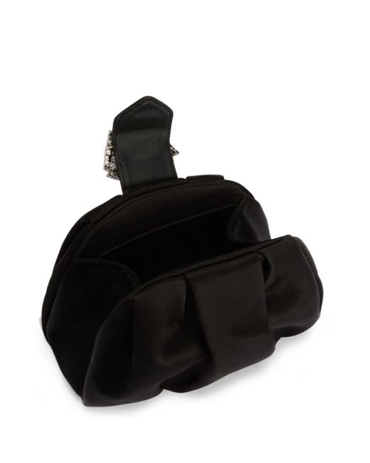 Bolso de mano con detalles de cristal Giuseppe Zanotti de color Black