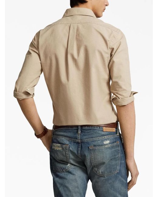 Polo Ralph Lauren Natural Polo Pony Button-Up Cotton Shirt for men