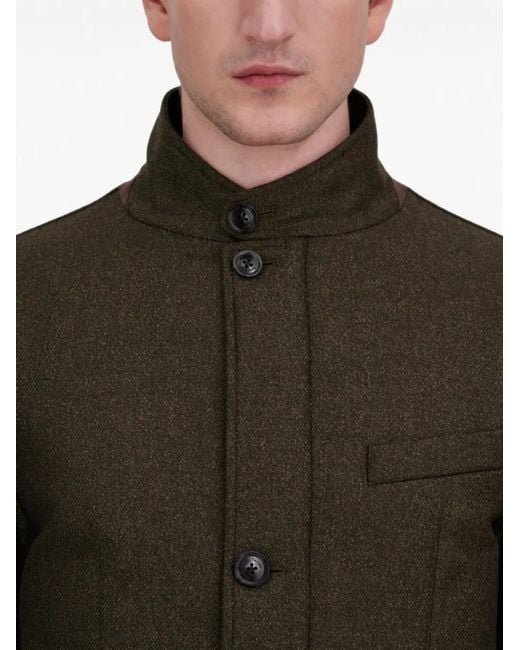 Herno Button-Up Jack in het Green voor heren