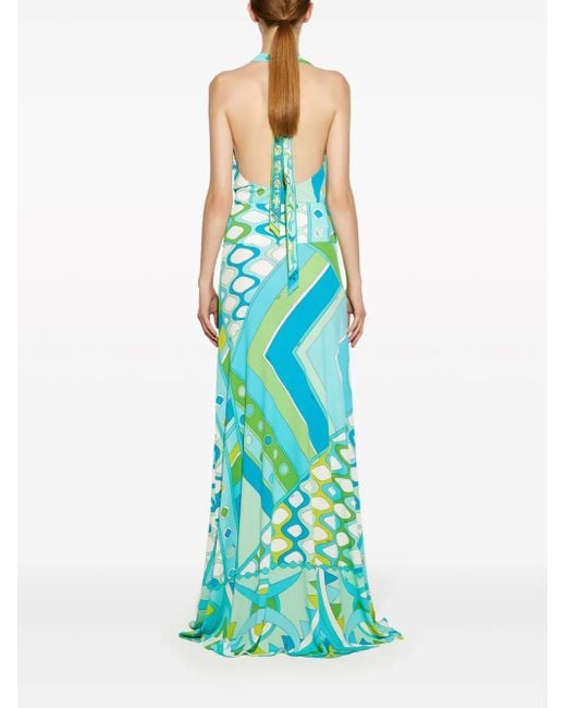Falda larga con estampado Vivara Emilio Pucci de color Blue