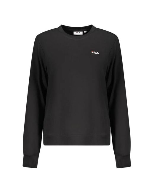 Fila Black Logo-Patch Sweatshirt