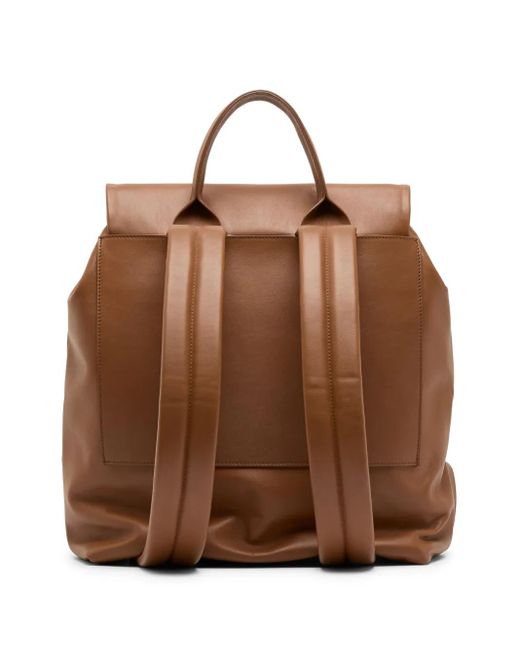 Marsèll Brown Patta Leather Backpack for men