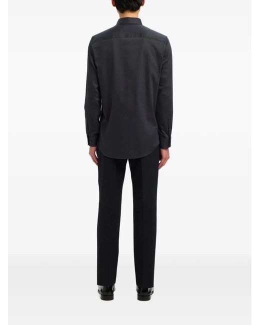 SELECTED Getailleerd Overhemd in het Black voor heren