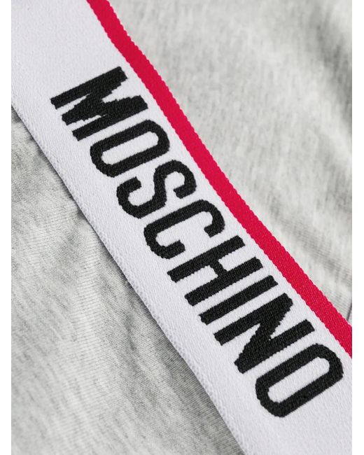 Moschino Drie Slips Met Logoband in het White voor heren