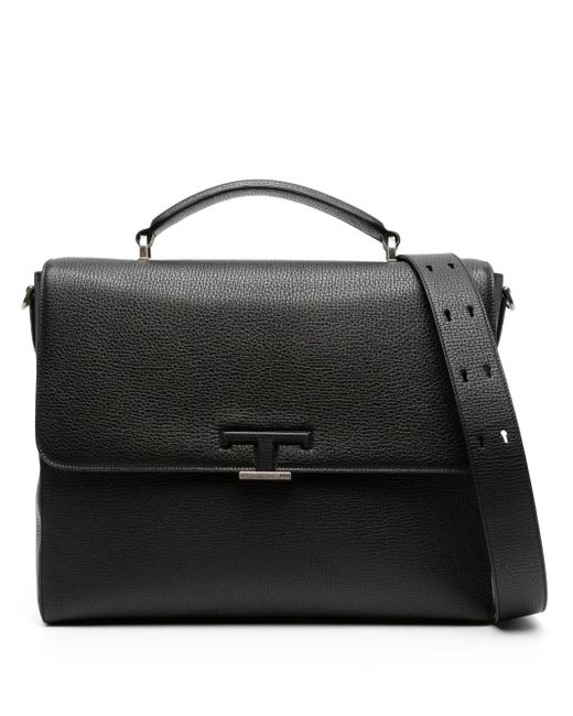 Tod's Black Small Timeless Leather Briefcase for men
