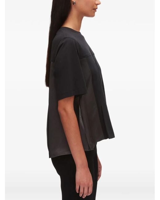 3.1 Phillip Lim Black Panelled T-Shirt