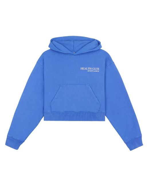 Sudadera con capucha y logo Sporty & Rich de color Blue