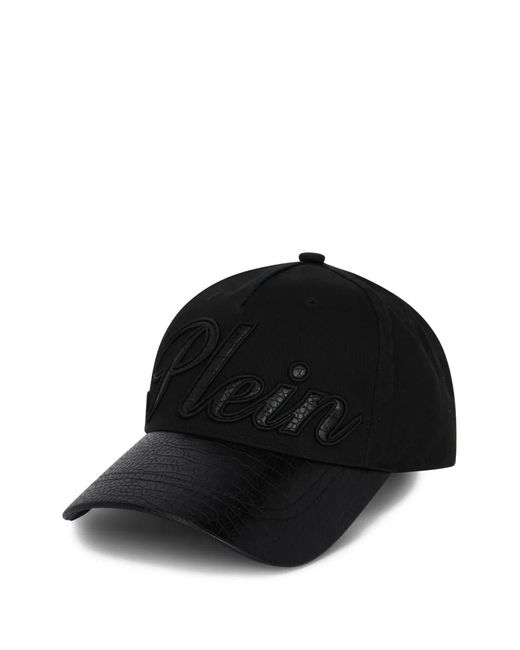 Philipp Plein Black Casquette À Logo