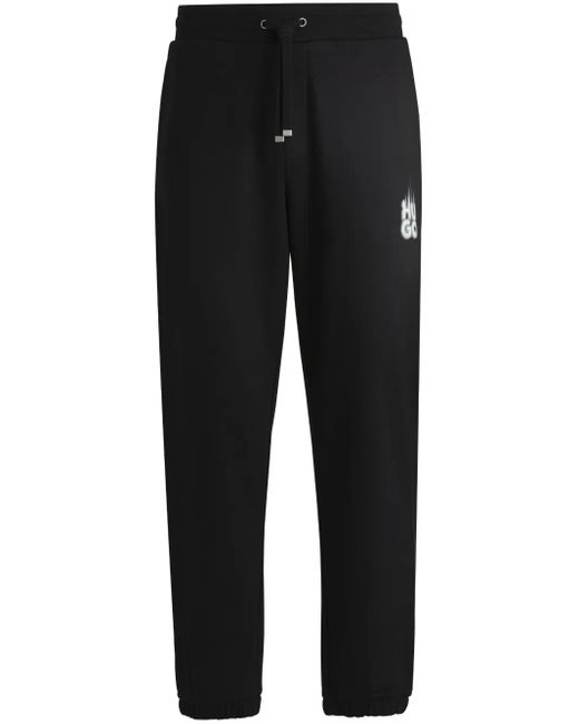 Pantalon De Jogging En Coton À Logo HUGO pour homme en coloris Black