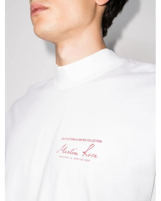 Martine Rose Oberteil Mit Logo-Print in White für Herren