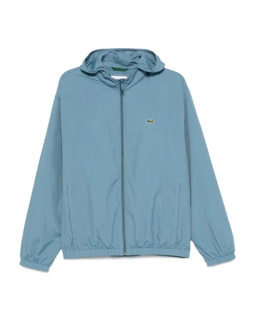 Lacoste Blue Hooded Zip-Up Jacket for men