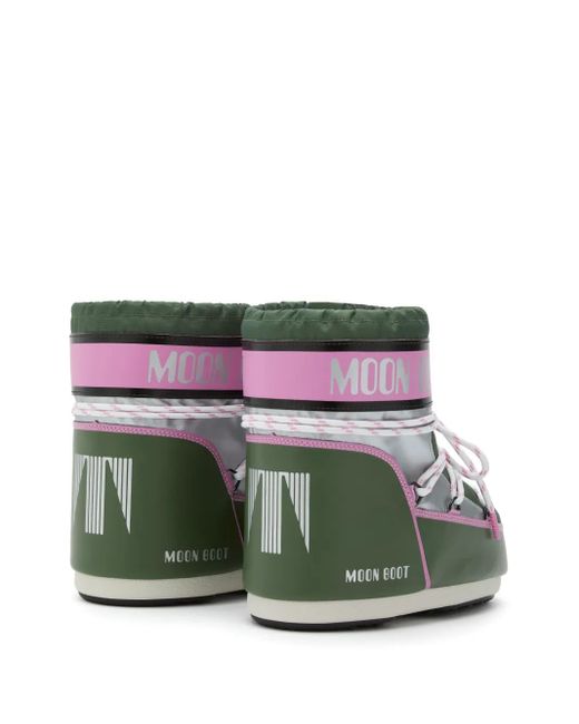 Moon Boot Green Icon Low Schneestiefel