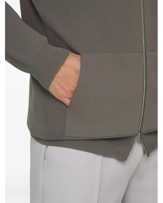 Boggi Gray Full-Zip Jumper for men
