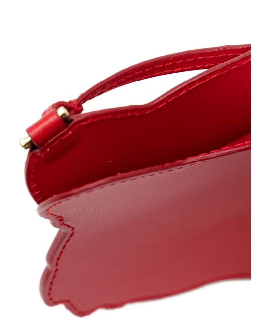 Maison Kitsuné Red Fox-Head Pouch